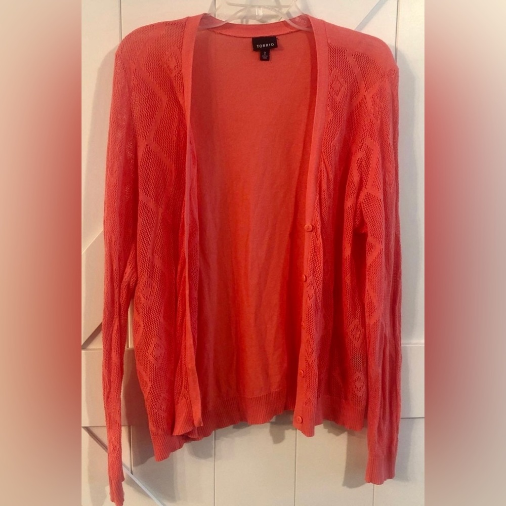 Womens Torrid Long Sleeve Sweater Cardigan Size 2